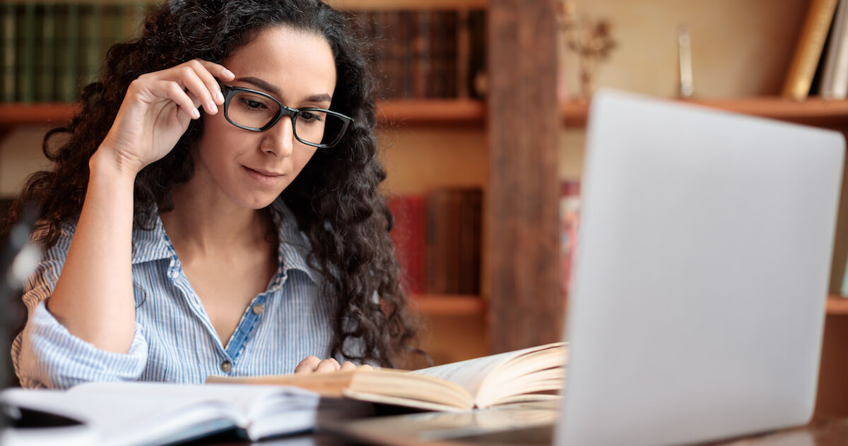 female teacher perfoming evaluation process in special education