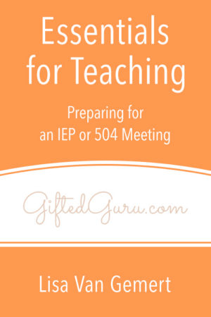 Essentials for Teaching – Preparing for an IEP or 504 Meeting