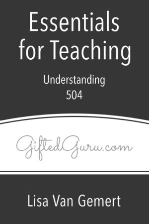 Essentials for Teaching – Understanding 504