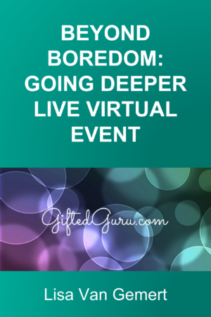 Zoom Links for Going Deeper with Beyond Boredom Live Virtual Event