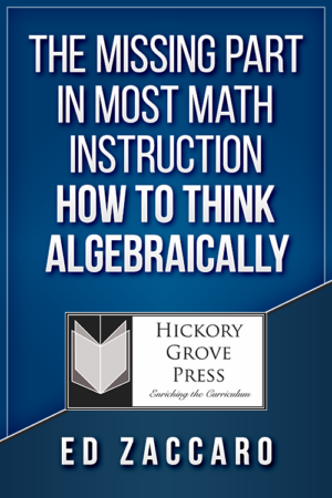 The Missing Part in Most Math Instruction – How to Think Algebraically