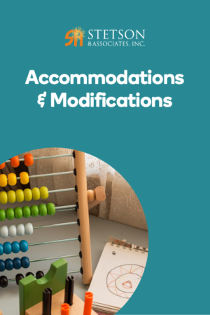 Instructional Accommodations and Curricular Modifications